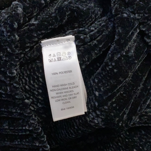 5/$15 Cynthia rowley chenille sweater black - Picture 5 of 6